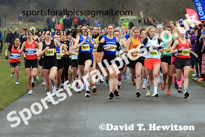 Senior Women and Over-35s Women 2025 NECAA Royal Signals Road Relays Champs.,  Hetton Lyons Country Park, Hetton le Hole, County Durham. Photo: David T. Hewitson/Sports for All Pics